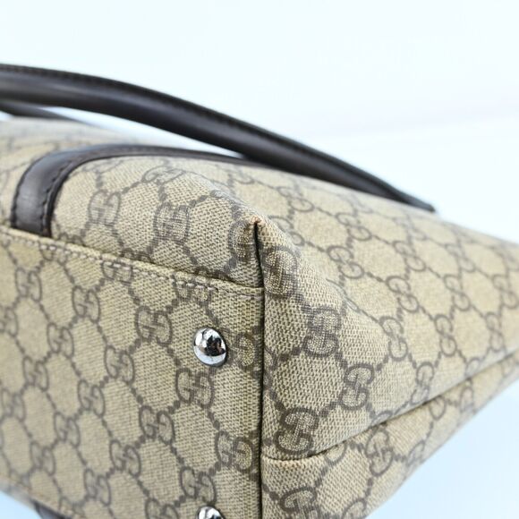 Auth Gucci Gg Supreme Tote Bag Pvc #136490G24B - Picture 9 of 15